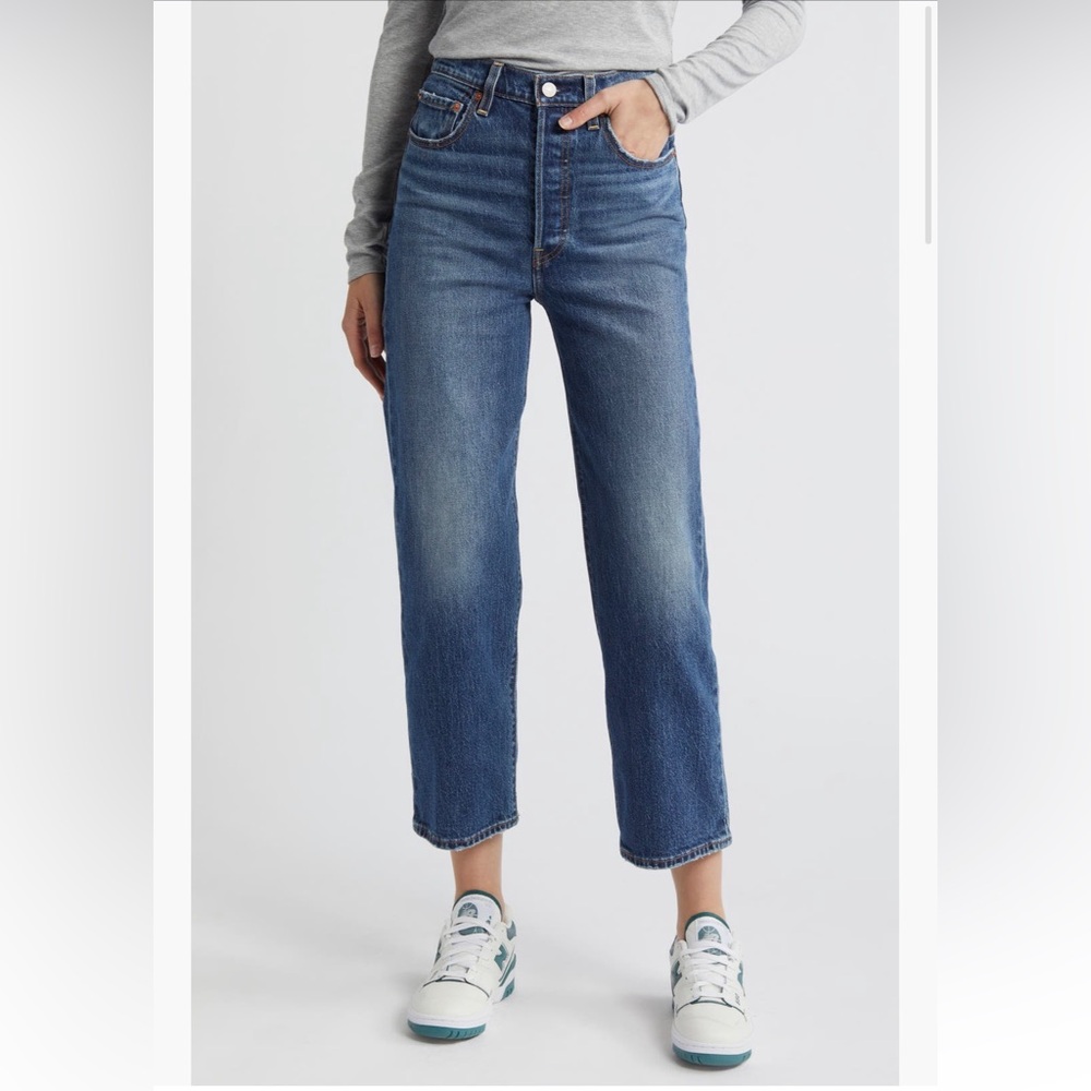 Levi’s Ribcage High Waist Ankle Straight Leg Women's Jeans
